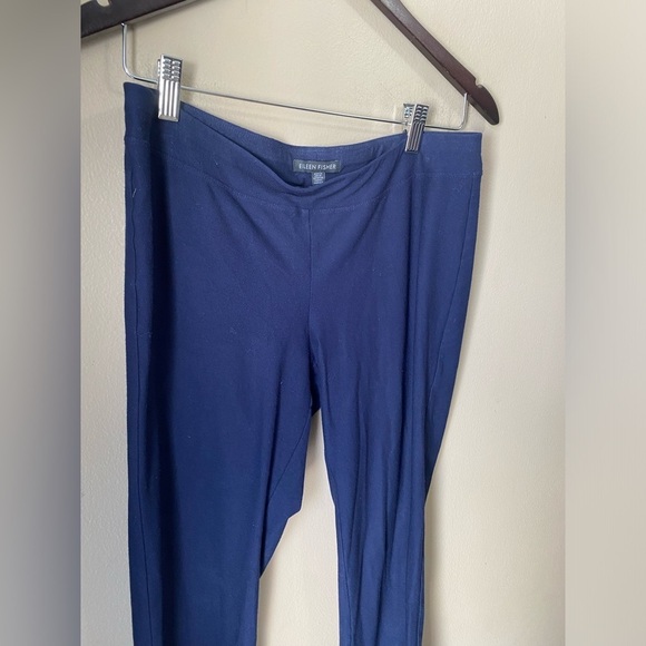 Eileen Fisher Pull On High Rise Straight Leg Knit Trouser Pants - Picture 5 of 7